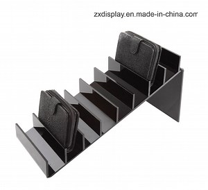[Hot Item] Black acrylic women wallet display stand purse display rack for store