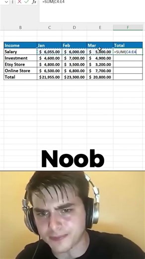 This is how to use auto sum in excel