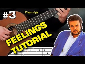Tab 🔥FEELINGS Acoustic guitar tutorial🎸FINGERSTYLE ⚡guitarclub4you