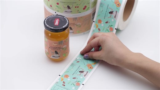 UV Custom Printing Waterproof Oil-Resistant Kitchen Labels Sticker Roll Self Adhesive Label Sticker