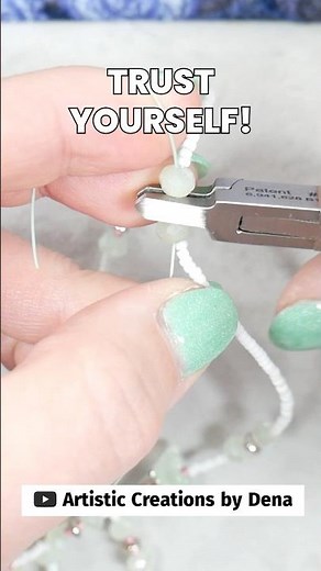 Mastering the Crimp: A Quick Beading Tip! #shorts