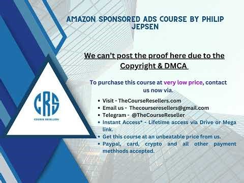 Thecourseresellers.com - Amazon Sponsored Ads Course by Philip Jepsen