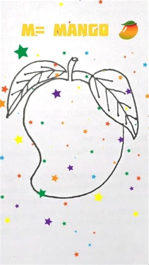 How To Draw Mango 🥭| Easy Art By Puchku|#drawing4kids #kidsdrawing #drawing