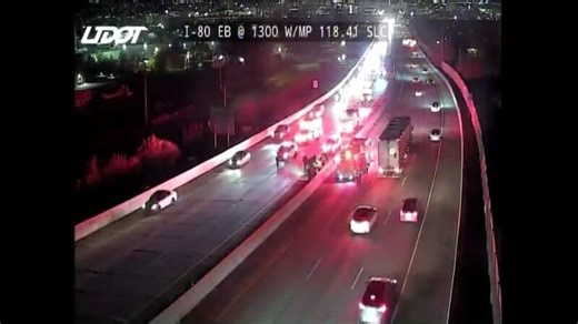 Westbound I-80 traffic impacted by flipped vehicle