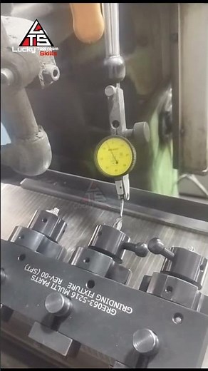 Precision Fixture Check using Dial Indicator | Surface Grinding Accuracy test #shorts #machinist