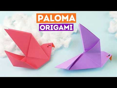 🕊 Cómo hacer una paloma de la paz con origami ¡FÁCIL!