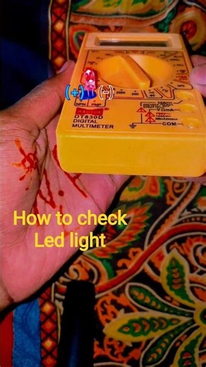 LED easy checking with multimeter