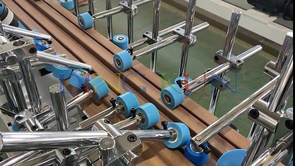 Film Lamination Machine of WPC PVC Fluted Wall Panel Making Machine #pvcwallpanels #pvcwallpanelmachine