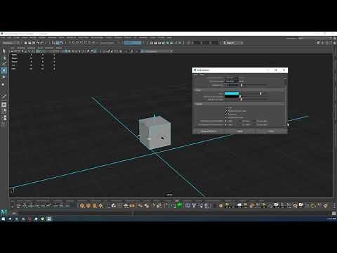 How to set up your grid settings in Maya