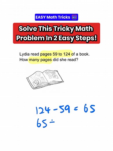 Solve this commonly tested question in 2 easy steps!🌈 ✨Save this video for quick practice anytime. #math #TeachersOfTikTok #mathtrick #learnmath #singapore