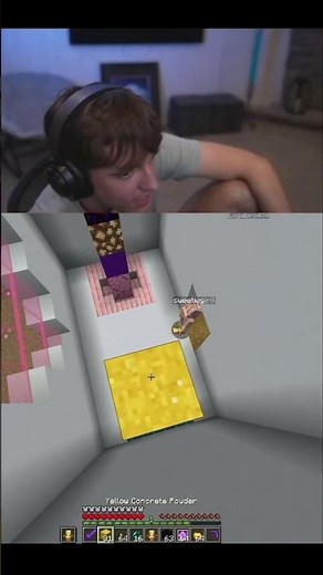 Drdonut and Purfect trying to match the same block😂 #drdonut #donutsmp #minecraft