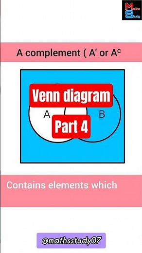 Venn diagram part 4 #maths #study #venndiagrams