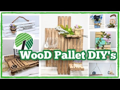 Dollar Tree DIY Projects [7 CREATIVE WAYS TO USE MINI PALLETS]