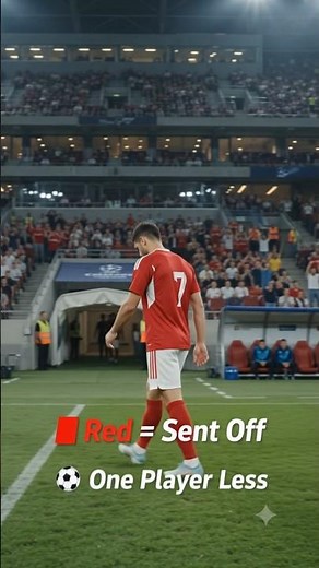 ⚽ Why Does the Referee Show Yellow and Red Cards? Football Basics #footballshorts