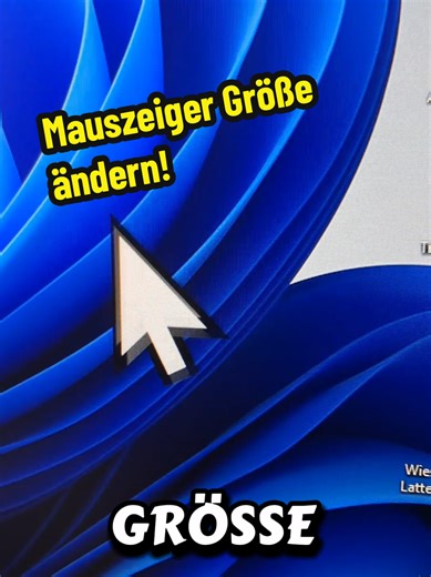 Mauszeiger Größe ändern! #windowstricks #windows11 #pchacks #techtok #techtips
