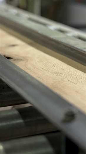 This is what it takes before a floor ever reaches a home. These reclaimed American red and white oak planks didn’t start here. They were carefully denailed, inspected, sanded, and shaped with precision before being bonded to a plywood core. Every step is deliberate, every board checked by hand. This stage is about building strength and stability. Next, the panels will be sanded and milled on all four edges to create the tight interlocking system that defines our flooring. Nothing rushed. Nothing