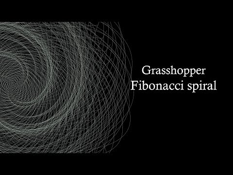 Grasshopper - Fibonacci spiral