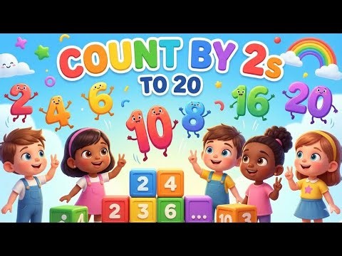 Counting by 2s Song for Kids ✌️ |Count by Twos to 20 | Skip Counting for Toddlers ! Tootie Tot TV