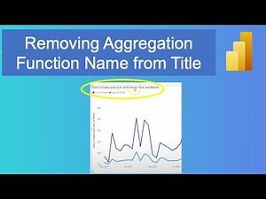 Power BI - How to Remove Aggregation Text [Sum of] from Titles and Legend Text