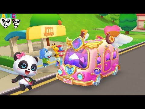 Baby Panda Starts Kindergarten - Baby Panda School Bus | BabyBus