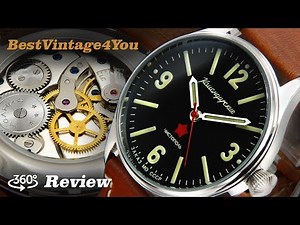 Hands-on video Review of Molnija Komandirskie Custom Made Marriage Pocket Watch