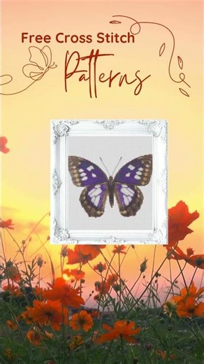 Wings in Thread: Butterfly Free Cross Stitch patterns