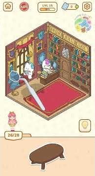 My Sticker Room - Decor Game 🤡 Level 15 - Library 📚 Gameplay Walkthrough 🌺 #mystickerroom