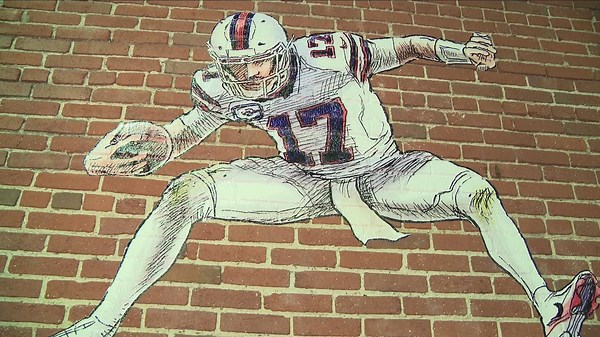 2 new Josh Allen murals pop up ahead of Bills-Packers game