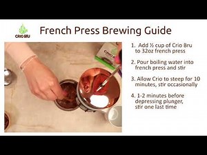 Crio Bru French Press Guide