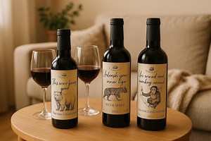 Funny Animal Wine Labels | Printable and Editable Stickers for Party Gifts & Bottles (10 Designs) - Etsy Canada
