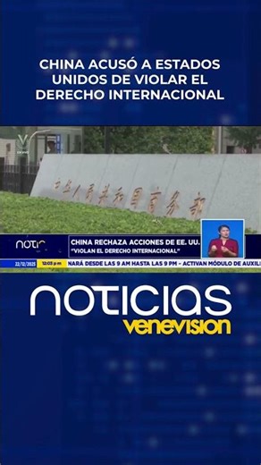 China accused the United States of violating international law