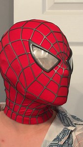 Mask quality- Raw and unedited, straight from the cam Mask from @starcine.collectible #spiderman #tobeymaguire #spiderverse #spidermantrilogy #samraimi | Spidey Collection