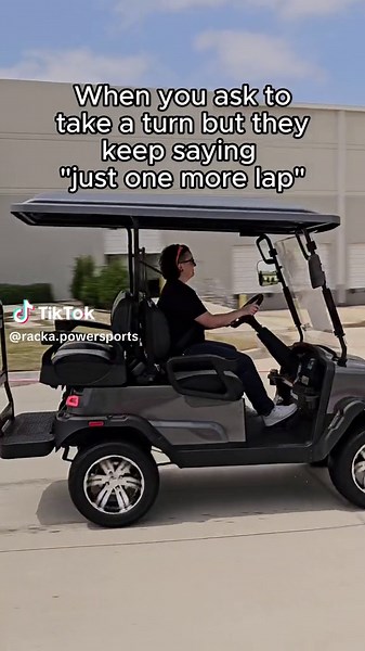 Come on now, you said that three times already! #golfcart #ev