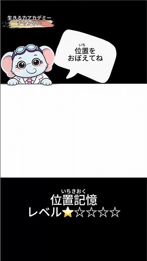 空間認識力を育てる | 位置記憶・初級#１
