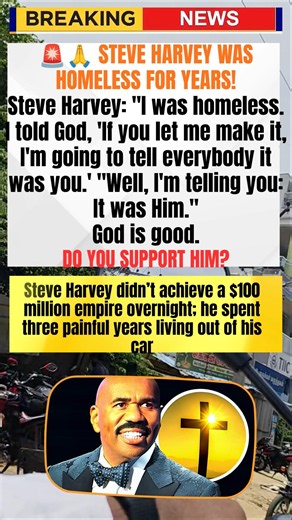 🙏🔥 STEVE HARVEY: FAITH HELPED ME SURVIVE HOMELESSNESS! 🇺🇸 #Motivation #Inspiration