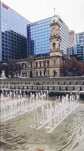 Nothing beats Adelaide’s fountain & clock tower ⛲️🕰️ #travel