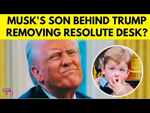 Trump Replaces Historic Resolute Desk in Oval Office | Donald Trump's Office Desk | N18G
