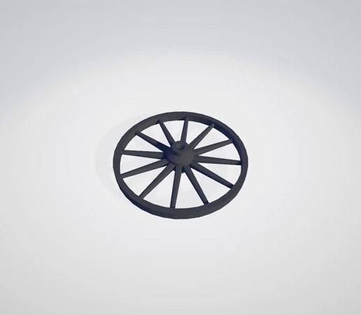 Cart wheel -3d model
