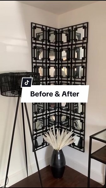 DIY Mirror Corner Decor Hack for Brightening Your Home