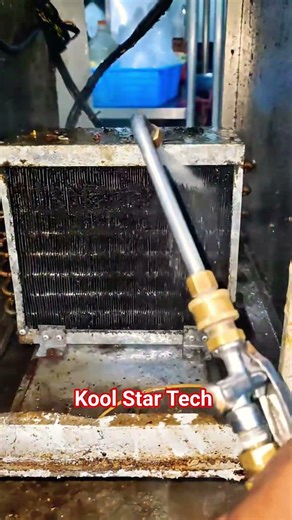 Condensing Coil Servicing. #hvac #refrigeration #airconditioner #acservicing #youtubeshorts #shorts