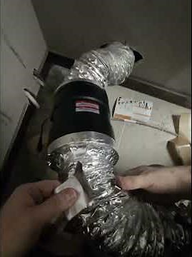 Dryer Fan Booster Installation #dryerrepair #fanbooster #appliancerepair #appliancerepairservice