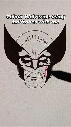 Rowan on Instagram: "Colouring using CMYK halftones for a vintage comic effect 🤩 Please check out my FAQs highlight for more information on how this works 🦾 #retro #comics #marvel"