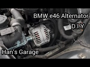 How to replace Alternator for BMW e46 3 series
