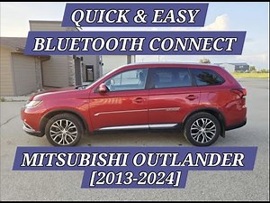 Quick & Easy 30 Seconds Bluetooth Pairing Your Device To Mitsubishi Outlander (2013-2024)