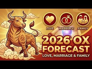 Ox 2026 Love & Marriage Forecast | Fire Horse Year Relationship Guide. Chinese Zodiac Predictions