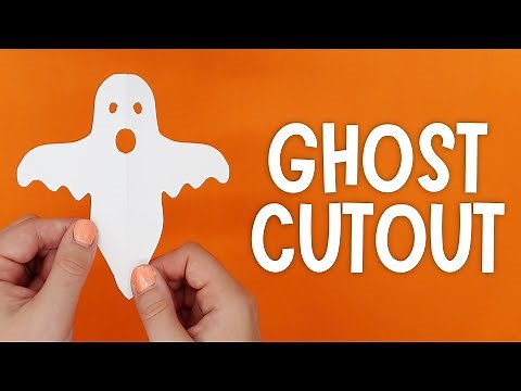 DIY Paper Ghost Cutout | Spooky Halloween Crafts