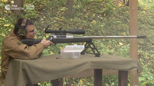 12K views · 511 reactions | Russian sniper rifle SVLK-14S "Twilight" hits the target at the distance of 4 210 m. | Army Inside | Facebook