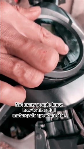 Not many people know how to fix a dull motorcycle speedometer. #trick #interiordesign #tips #shorts