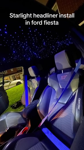 Custom Ford Fiesta ST Starlight Headliner Upgrade