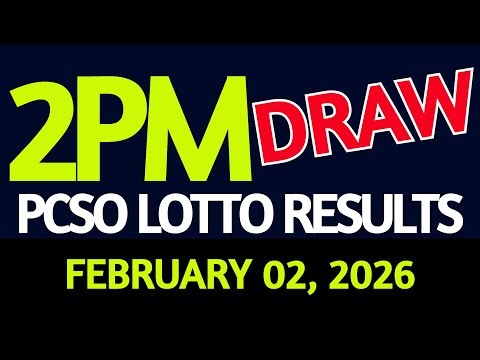 2pm Lotto Result Today February 02, 2026 Swertres Ez2 PCSO